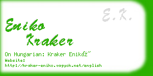 eniko kraker business card